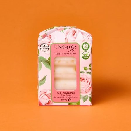 Mage Gül Sabunu - Beyaz - 50 gr