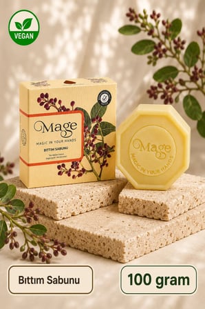 Mage Doğal Bıttım Sabunu 100 gram 1 adet hediyelik kutuda