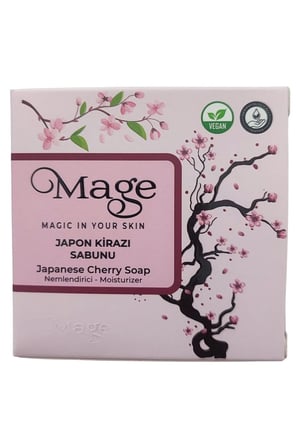 Mage Doğal Japon Kirazı Sabunu 100 gr Kalıp Sabun Hediyelik Kutuda