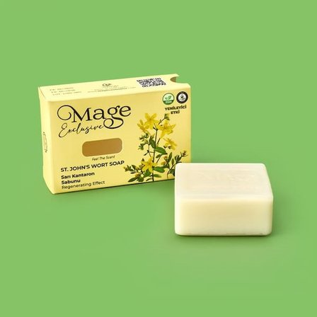 Mage Sarı Kantaron Sabunu - Krem