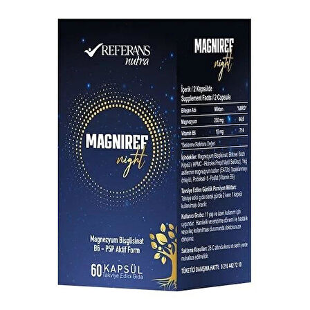 Referans Magniref Night 60 Kapsül