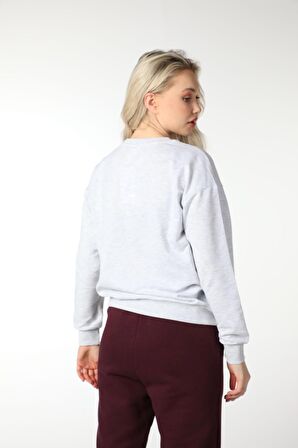 defy's KADIN BASKILI SWEAT KAR MELANJ - XL