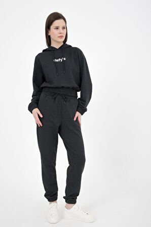 defy's KADIN JOGGER EŞOFMAN ALTI ANTRASİT - S