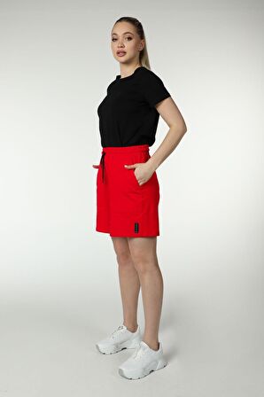 defy's KADIN ŞORT KIRMIZI - XL