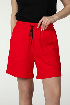 defy's KADIN ŞORT KIRMIZI - XL