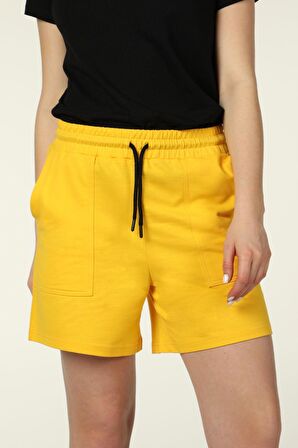 defy's KADIN ŞORT SARI - XS