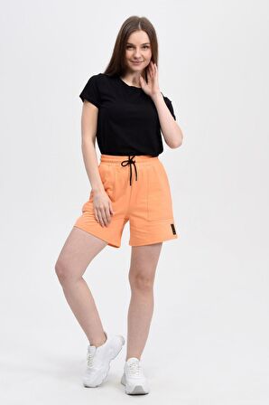 defy's KADIN ŞORT ORANJ - M