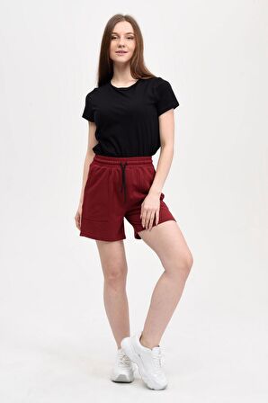 defy's KADIN ŞORT BORDO - L