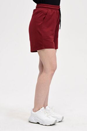 defy's KADIN ŞORT BORDO - L