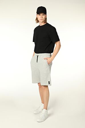 defy's ERKEK ŞORT GRİ MELANJ - XL
