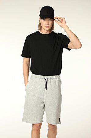 defy's ERKEK ŞORT GRİ MELANJ - XL