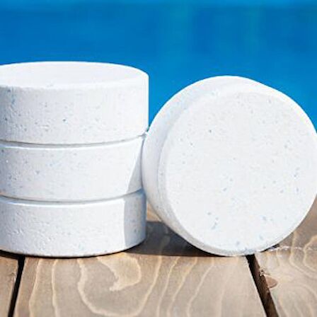 2 ADET Gemaş TABCHLOR MULTİ 10 KG (20 KG) %90 Tablet Klor - %90 Chlorine Multifunctional Tablets - Stabilize Triklor Tableti 200 gr-ToptancıyızBiz