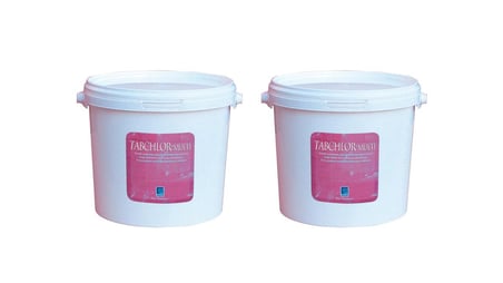 2 ADET Gemaş TABCHLOR MULTİ 15 KG (30 KG) %90 Tablet Klor - %90 Chlorine Multifunctional Tablets - Stabilize Triklor Tableti 200 gr-ToptancıyızBiz