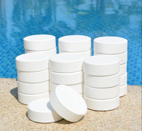 Gemaş TABCHLOR MULTİ 50 KG %90 Tablet Klor - %90 Chlorine Multifunctional Tablets - Stabilize Triklor Tableti 200 gr-ToptancıyızBiz