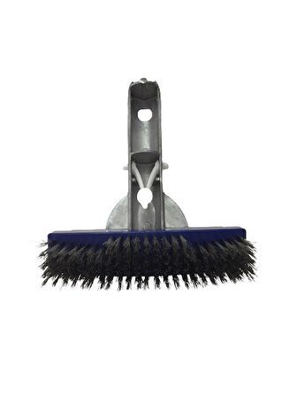 Krom Saplı Paslanmaz Klipsli Model Tel Havuz Fırçası 15 cm-Stainless Steel Algae Brush-ToptancıyızBiz