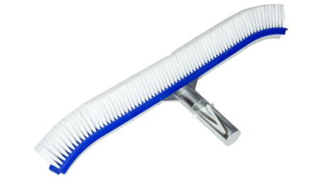 Water Fun ALÜMINYUM Destekli Klipsli Kıvrık Havuz Fırçası 45 cm-Wall Brush with Aluminum Back-ToptancıyızBiz