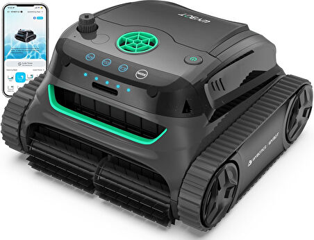 WYBOT S2 PRO 300M2 KABLOSUZ Otomatik Havuz Süpürge Robotu-Robotic Poll Cleaner-ToptancıyızBiz