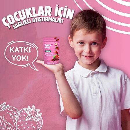 BONNY BITE KURUTULMUŞ ÇITIR ÇİLEK ATIŞTIRMALIĞI (18GR)