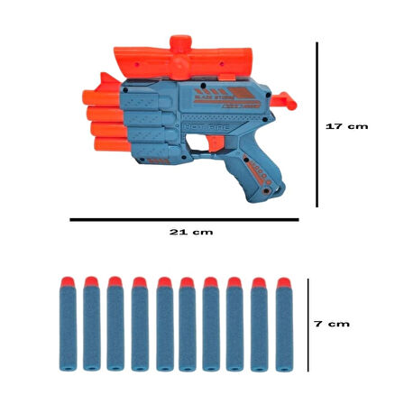Prestij Oyuncak Kartelalı Dart Atıcı Silah - FAB.5757