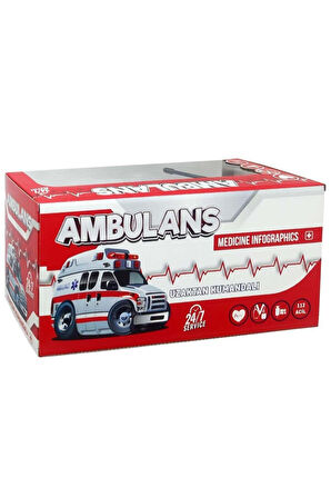 20x8x13 cm  Kumandalı Full Fonksiyon 112 Ambulans 0121