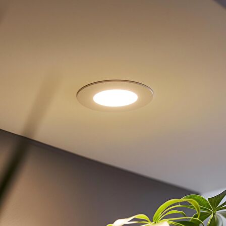 Maxled MX-1002N - 6W 4000K Ilık Beyaz | Beyaz Kasa Sıva Altı Yuvarlak LED Panel