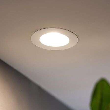 Maxled MX-1004B - 9W 6500K Soğuk Beyaz | Beyaz Kasa Sıva Altı Yuvarlak LED Panel