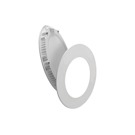 Maxled MX-1004B - 9W 6500K Soğuk Beyaz | Beyaz Kasa Sıva Altı Yuvarlak LED Panel