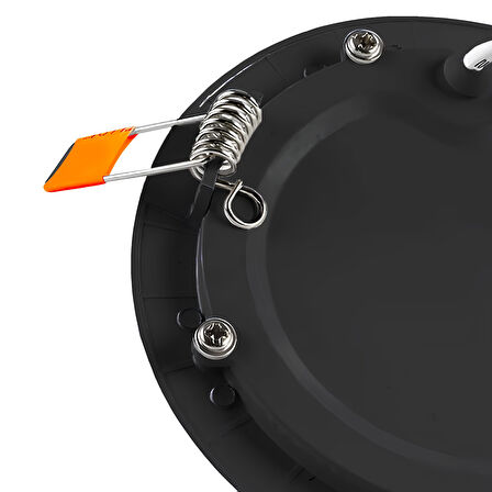 Maxled MX-1024G - 15W 3000K Gün Işığı | Siyah Kasa Sıva Altı Yuvarlak LED Panel