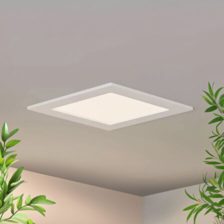 Maxled MX-1032N - 12W 4000K Ilık Beyaz | Beyaz Kasa Sıva Altı Kare LED Panel