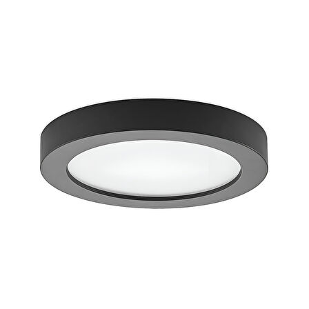 Maxled MX-1052N - 18W 4000K Ilık Beyaz | Siyah Kasa Sıva Üstü Yuvarlak LED Panel