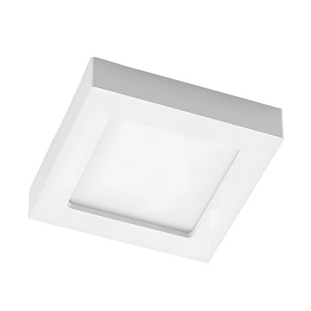 Maxled MX-1058N - 12W 4000K Ilık Beyaz | Beyaz Kasa Sıva Üstü Kare LED Panel