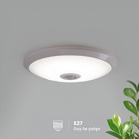 Maxled MX-6212 - 2xE27 Duylu | Hareket Sensörlü Tavan Armatür