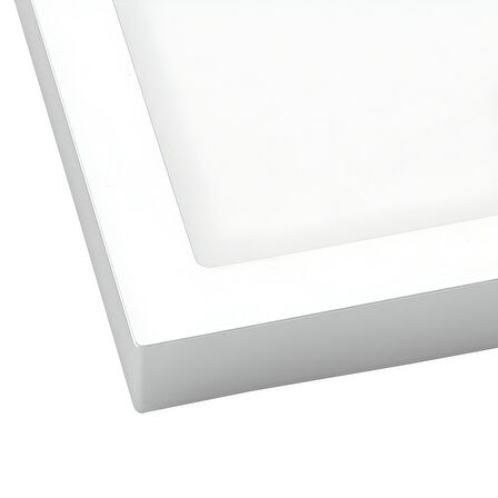 Maxled MX-1062N - 24W 4000K Ilık Beyaz | Beyaz Kasa Sıva Üstü Kare LED Panel