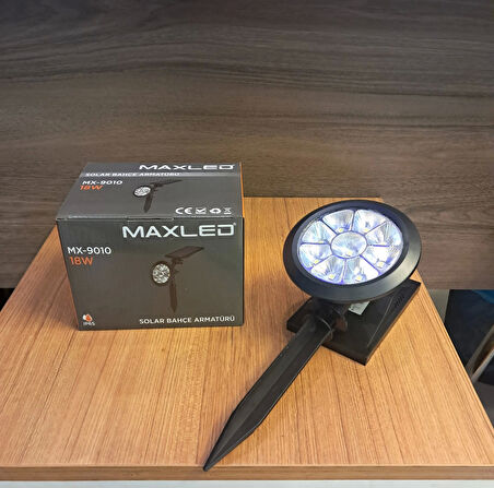 MAXLED 18W 6500K SOLAR BAHÇE ARMATÜRÜ