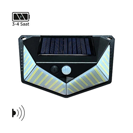 Maxled MX-9002- 40W 6500K Soğuk Beyaz | Sensörlü Solar LED Aplik - IP65