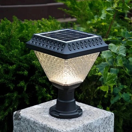 Maxled MX-9012 Solar Bahçe Armatürü 30W Kumandalı 4 Işık Renkli Güneş Enerjili Dış Mekan Aydınlatma