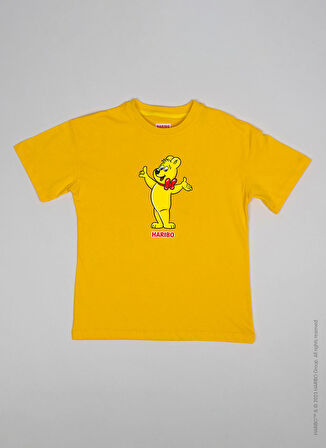 Haribo Baskılı Sarı Erkek Çocuk T-Shirt HRBTXT107