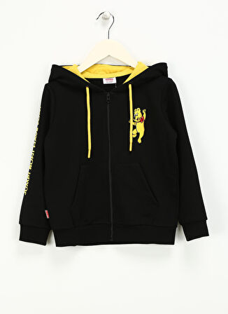 Haribo Nakışlı Erkek Çocuk Siyah Sweatshırt HRBTXT319 Haribo Hoodie Çocuk Sweat