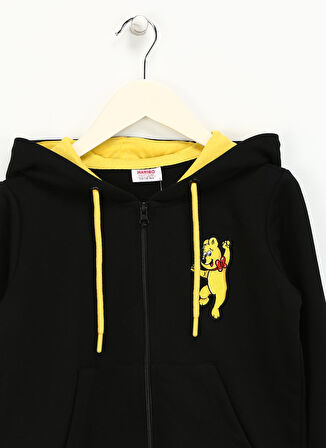 Haribo Nakışlı Erkek Çocuk Siyah Sweatshırt HRBTXT319 Haribo Hoodie Çocuk Sweat