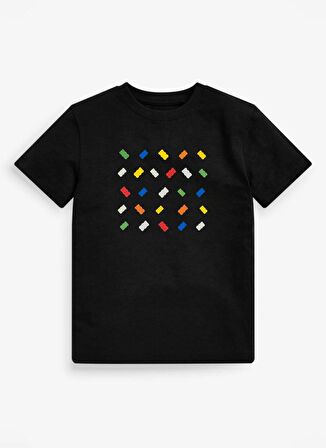 Haribo Baskılı Siyah Erkek T-Shirt Haribo Erkek Çocuk T-shirt