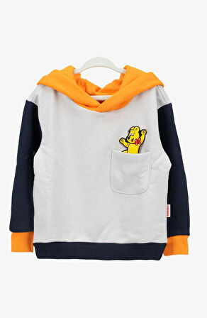 Haribo Erkek Çocuk Sweatshirt 4-10 Yaş Gri