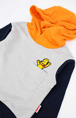 Haribo Erkek Çocuk Sweatshirt 4-10 Yaş Gri