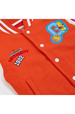 RBTXT414-KIRMIZI Haribo &Ccedil;ocuk Sweatmont &Ccedil;ocuk Ceket Turuncu