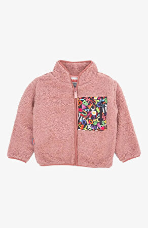 Haribo Kız Çocuk Fullzip Polar Fermuarlı Sweatshirt 4-10 Yaş Somon
