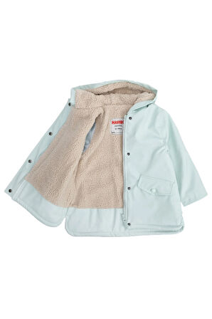 Rbtxt405-açık Yeşil Pu Çocuk Kaban Çocuk Ceket Açık