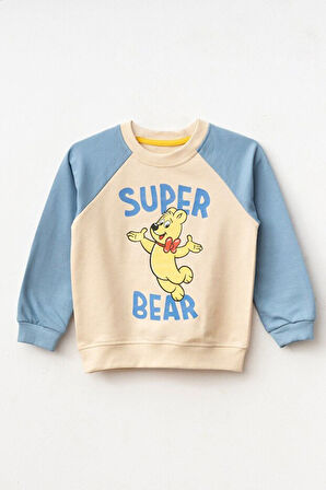 Erkek Çocuk Sweatshirt - Mavi | 5-6 Yaş