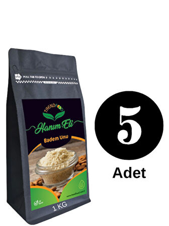 5 kg Saf Premium Kalite %100 Öğütülmüş Katkısız Çiğ Beyaz Badem Unu (fine almond flour) (ince öğütülmüş)