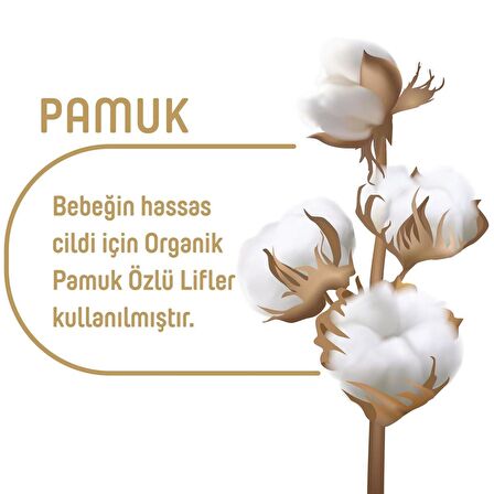 Pure Baby Organik Pamuklu 90 Yaprak 24 lü Paket Islak Havlu