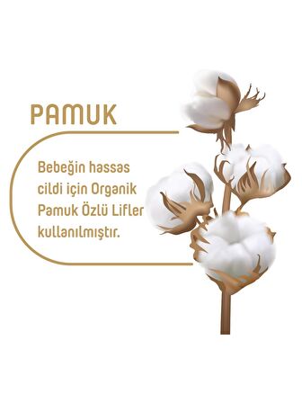 Pure Baby Organik Pamuklu Cırtlı Bez 4'Lü Paket 4 Numara Maxi 208 Adet