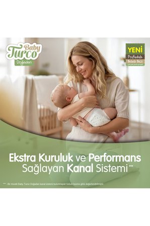 Baby Turco Doğadan Mega Avantaj Paketi Pofuduk Külot Bez 6 Numara Xlarge 186 Adet